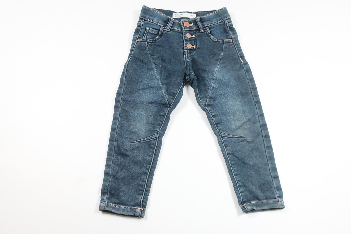 Jeansbyxor med stretch från Cubus - Storlek 92 - Denim