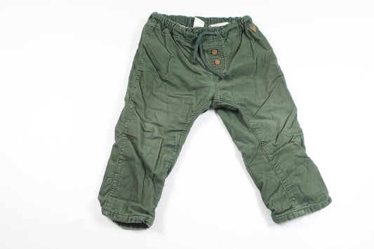 Fodrade byxor från H&M - Storlek 86 - Grön