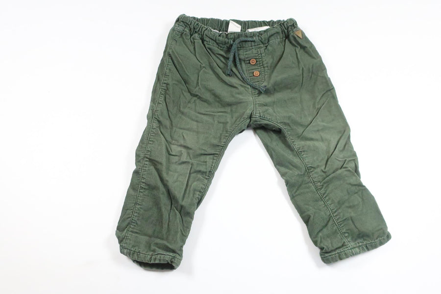 Fodrade byxor från H&M - Storlek 86 - Grön