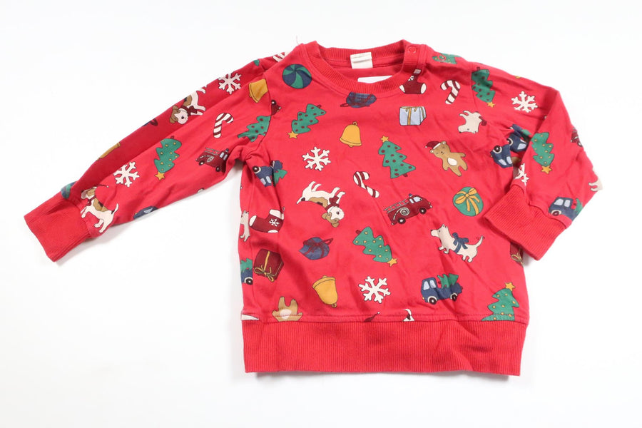 Sweatshirt från H&M - Storlek 86 - Röd