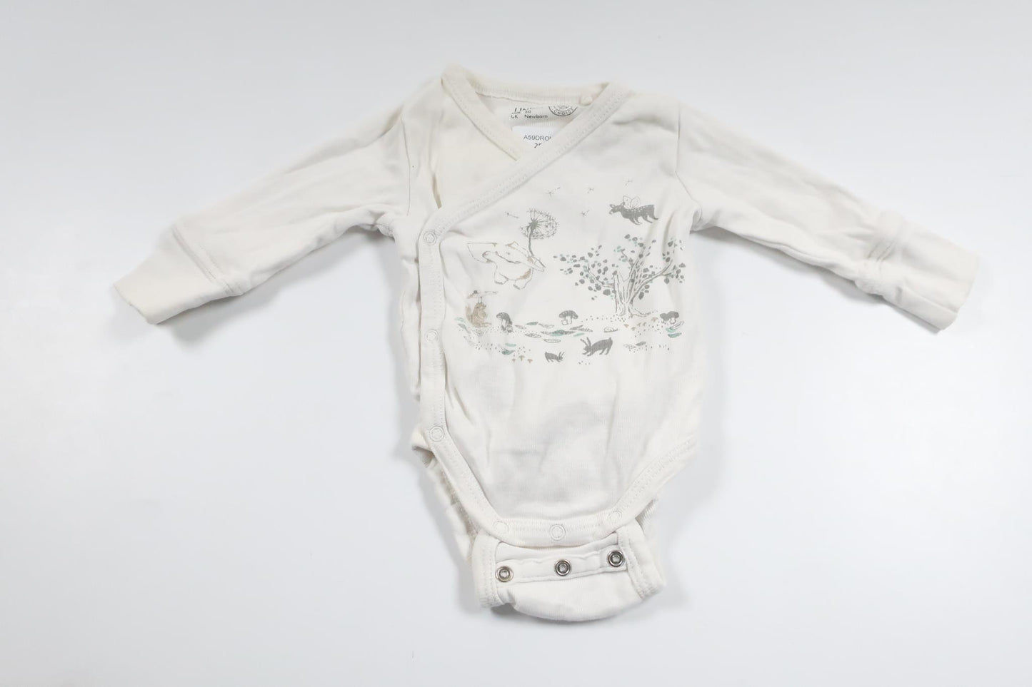 Wrap bodysuit from Lindex - Size 50 - White