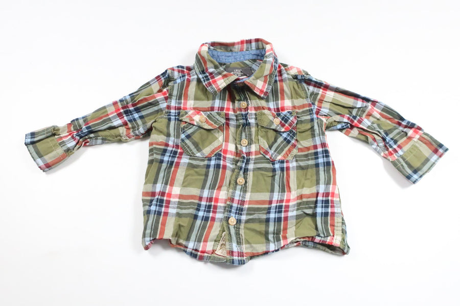 Rutig skjorta från H&M - Storlek 74 - Multi