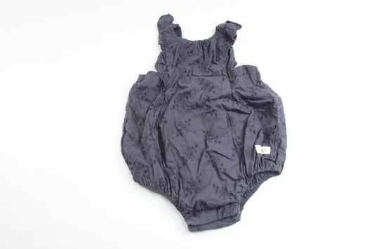 Body med broderi från Newbie - Storlek 68 - Marinblå