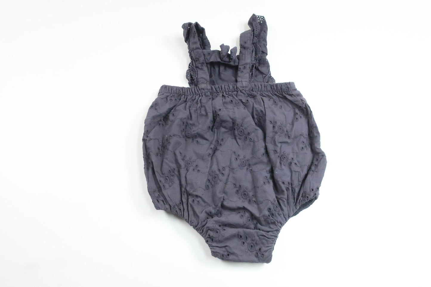 Body med broderi från Newbie - Storlek 68 - Marinblå