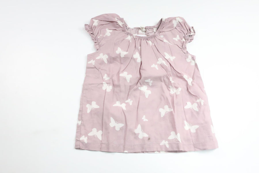 Tunika med fjärilar från H&M - Storlek 92 - Lila