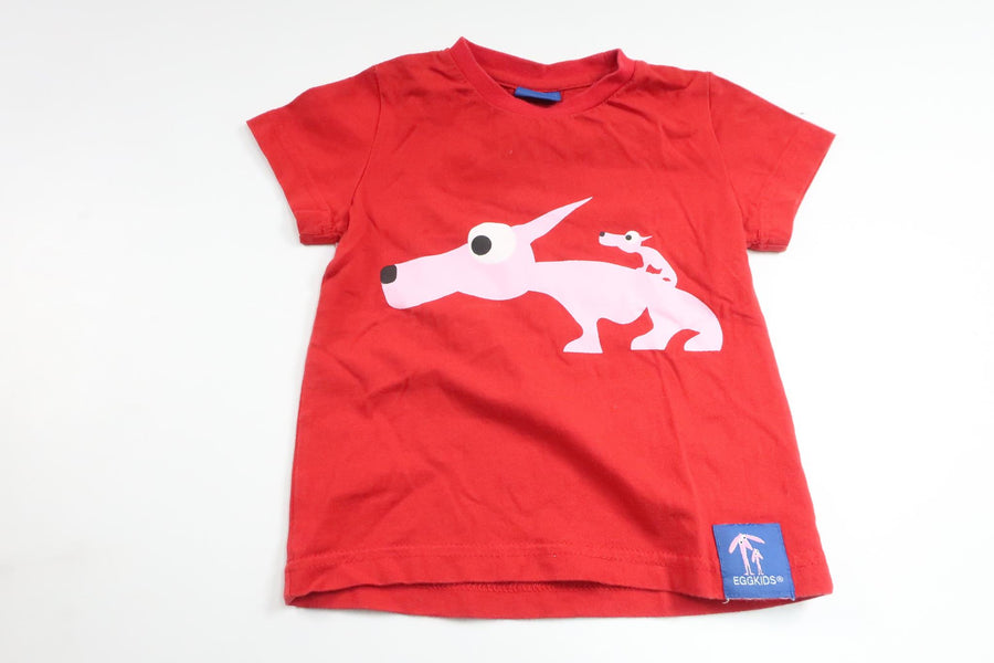T-shirt från Eggkids - Storlek 74/80 - Röd