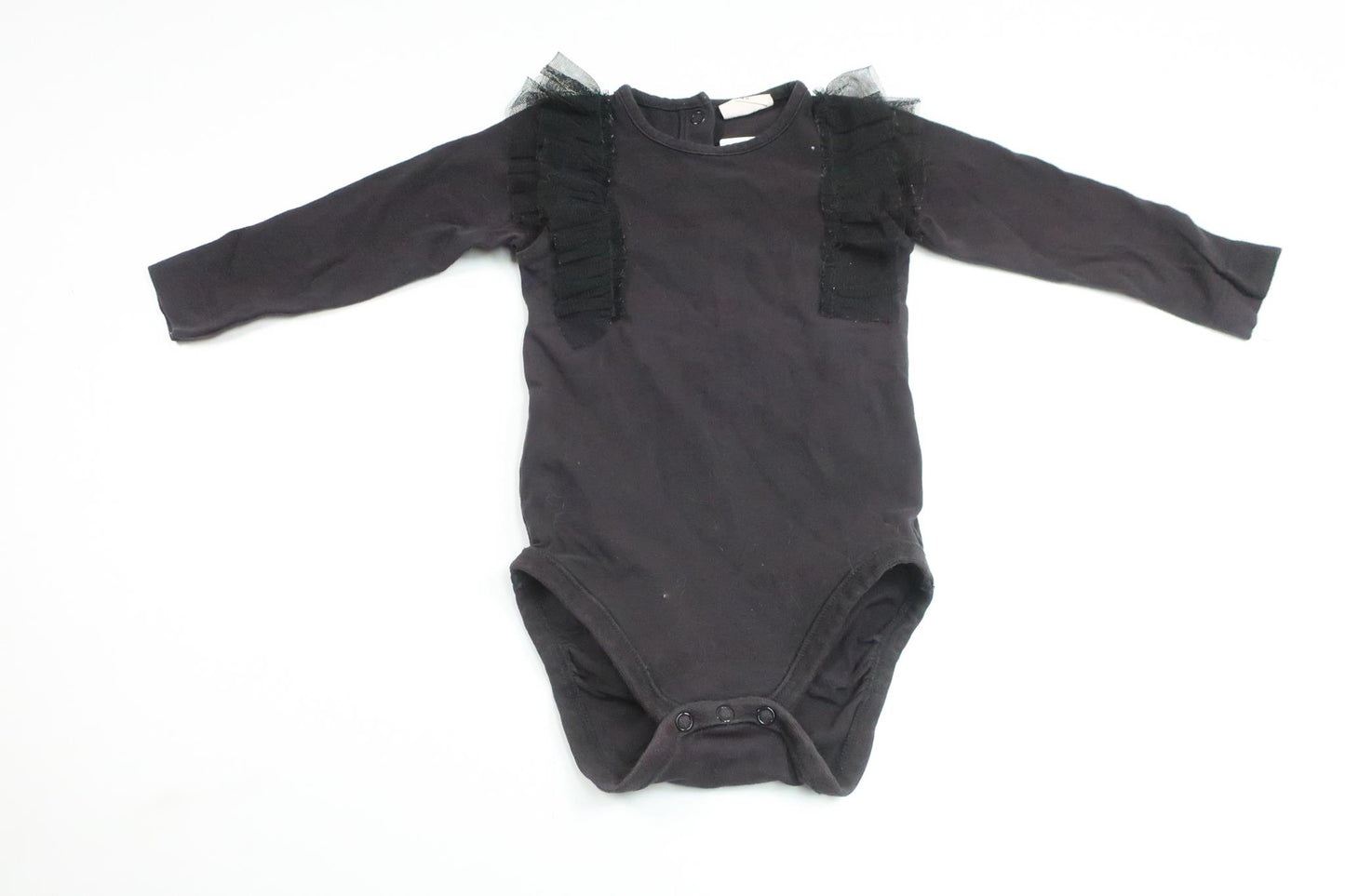 Body med volang från Kappahl - Storlek 74 - Svart