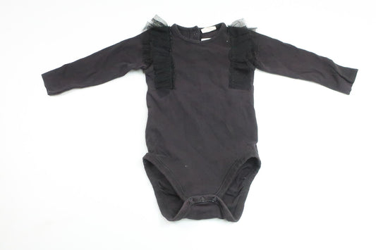 Body med volang från Kappahl - Storlek 74 - Svart