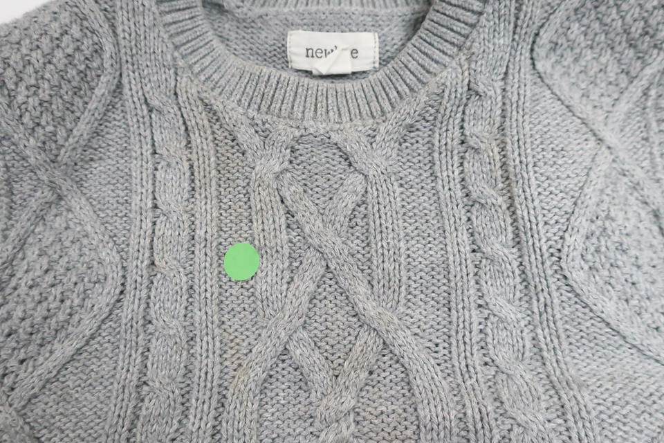 Stickad väst från Newbie - Storlek 86/92 - Grå