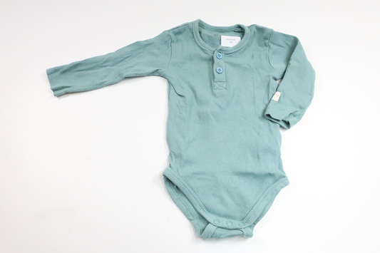 Ribbad body från Tiny One - Storlek 62 - Blå