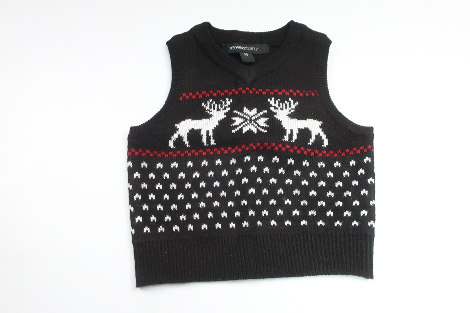 Stickad väst från My Wear Baby - Storlek 68 - Svart