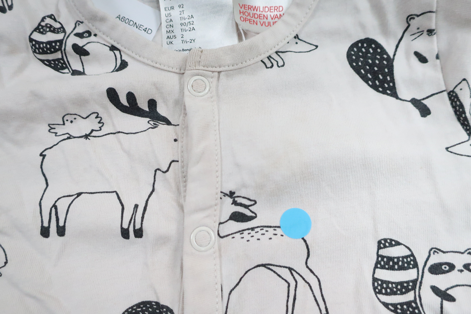 Pyjamas från H&M - Storlek 92 - Benvit