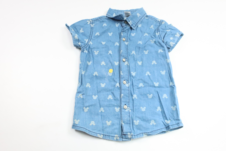 Skjorta med Musse Pigg från Disney - Storlek 92 - Denim