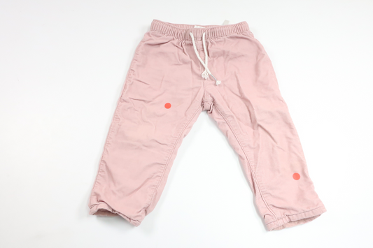 Fodrade byxor från H&M - Storlek 80 - Rosa