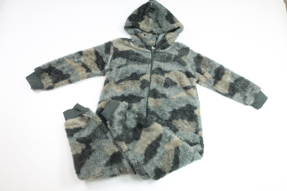 Fleeceoverall - Dinosaurie från My Wear Young - Storlek 110/116 - Grön