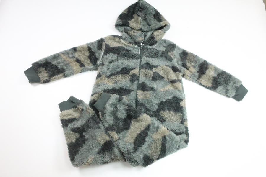 Fleeceoverall - Dinosaurie från My Wear Young - Storlek 110/116 - Grön