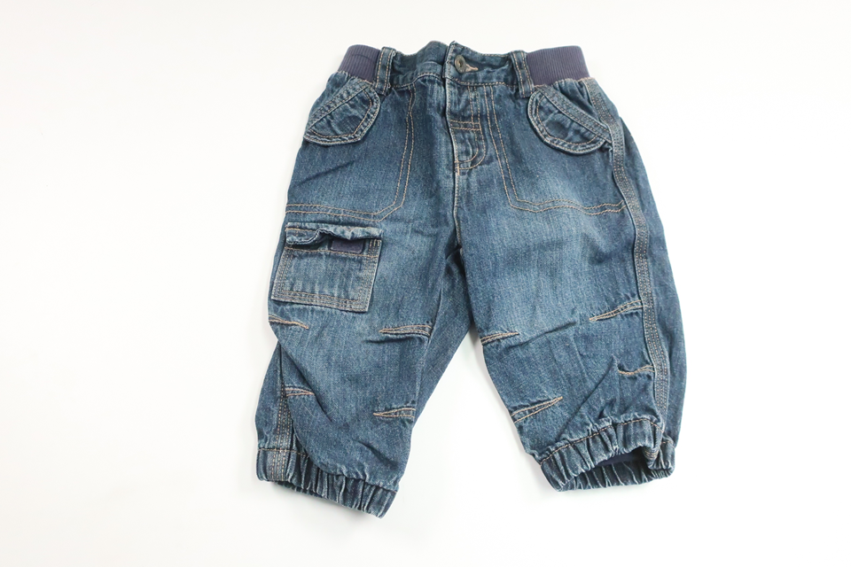 Fodrade byxor från Baby Team - Storlek 68 - Denim