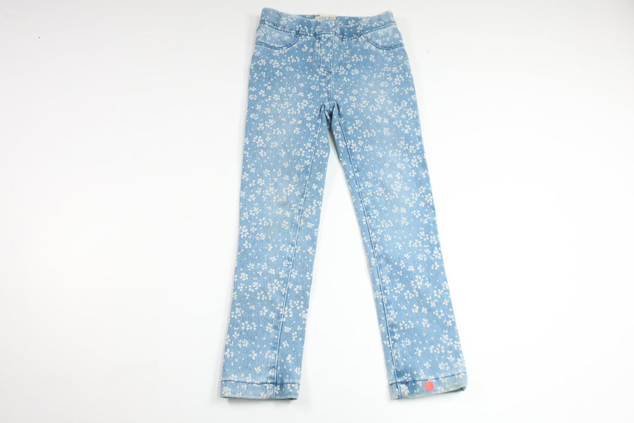 Blommiga byxor från Lupilu - Storlek 110/116 - Denim