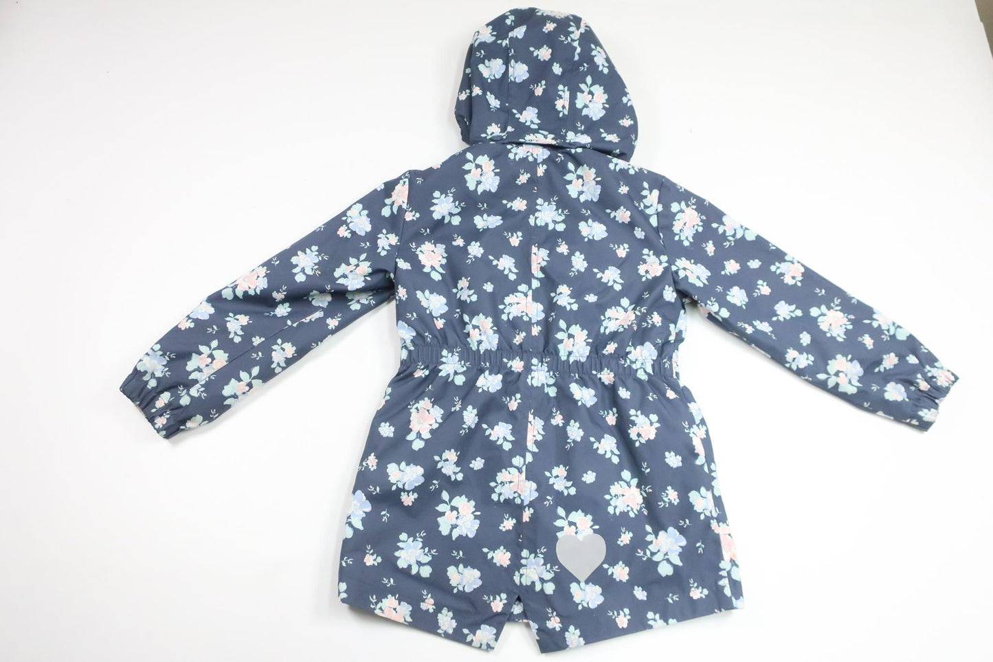 Blommig Skaljacka/Kappa från Kappahl - Storlek 116 - Blå