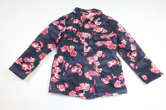 Blommig jacka från Lupilu - Storlek 116 - Marinblå