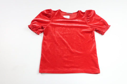 Tröja i velour från Kappahl - Storlek 98/104 - Röd