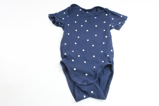 Prickig body från H&M - Storlek 74/80 - Marinblå