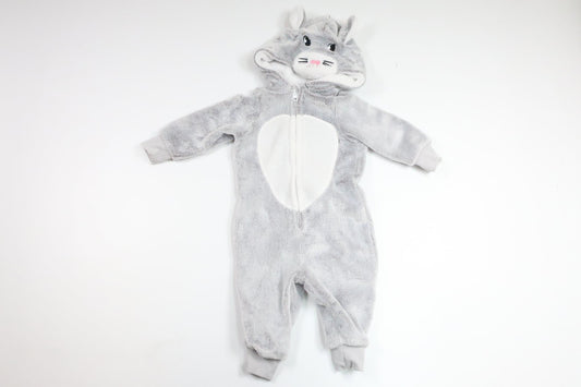 Fleeceoverall kanin från VRS - Storlek 74 - Grå