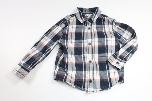 Rutig skjorta från Cubus - Storlek 92 - Marinblå