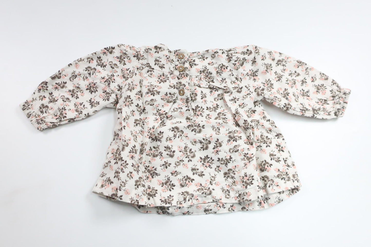 Blommig tunika från Newbie - Storlek 62 - Vit