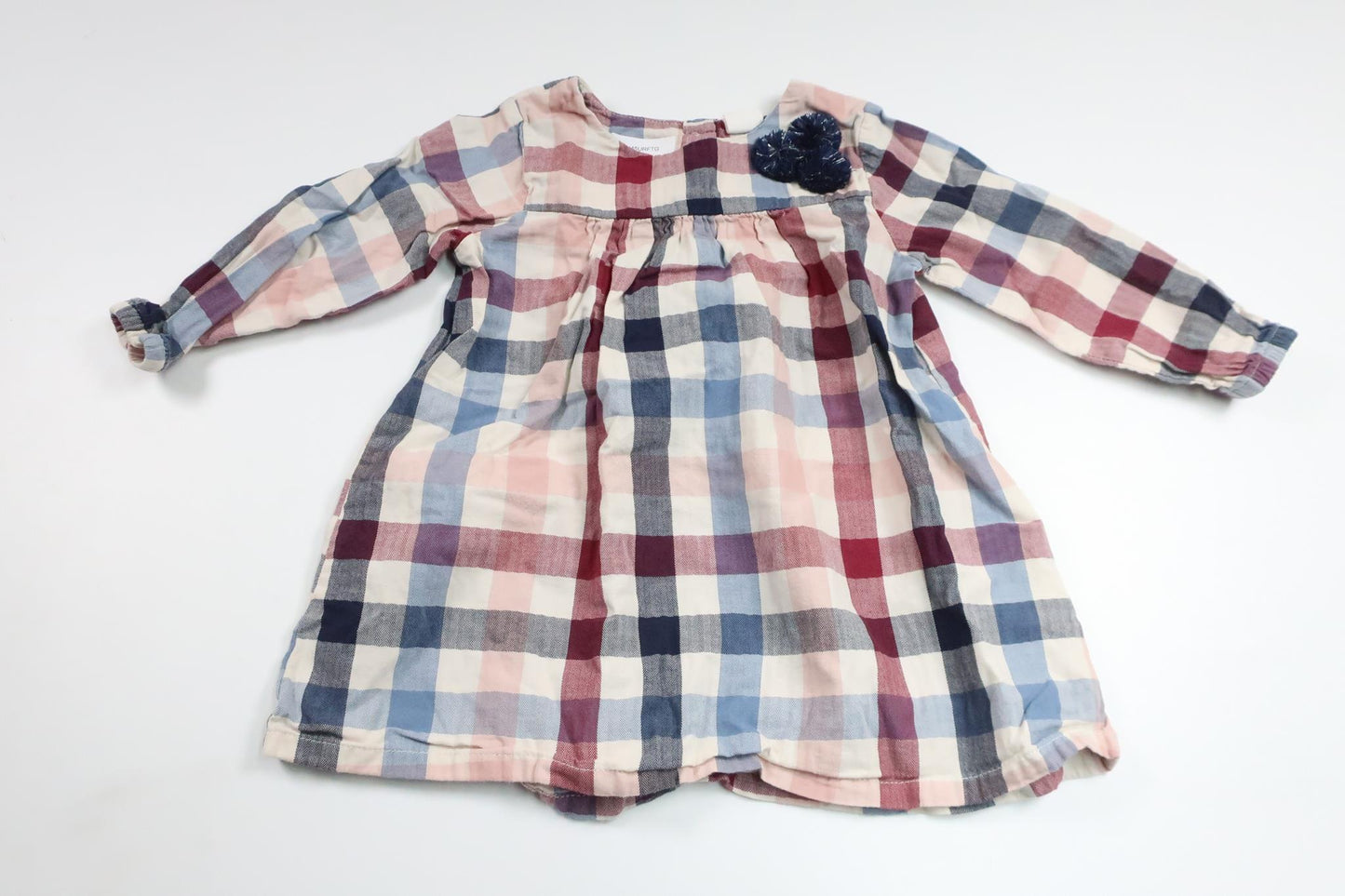 Rutig klänning från H&M - Storlek 80 - Rosa