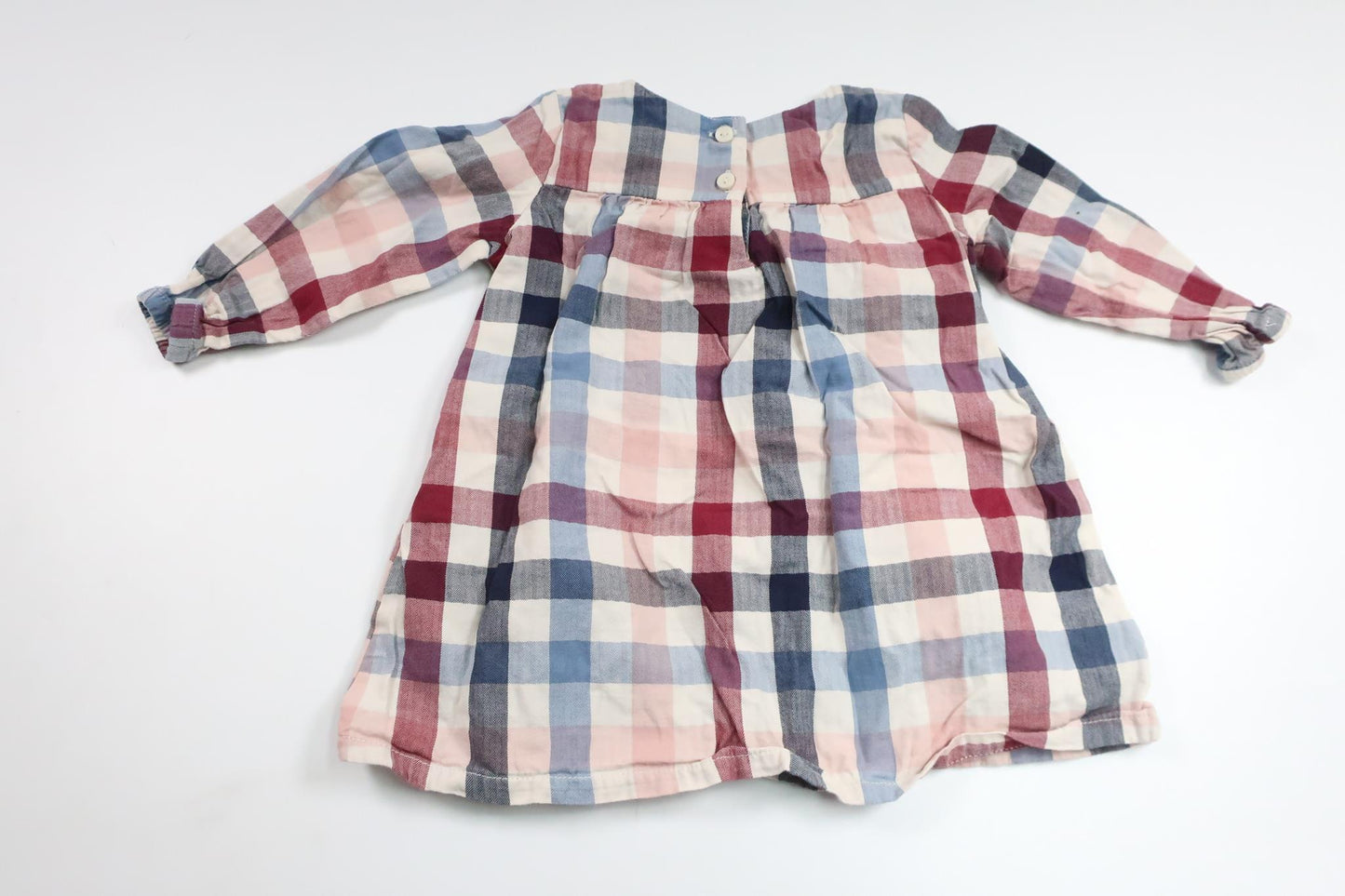 Rutig klänning från H&M - Storlek 80 - Rosa