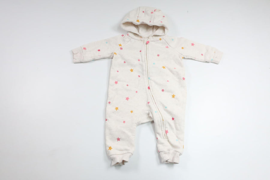 Overall med stjärnor från H&M - Storlek 62 - Benvit