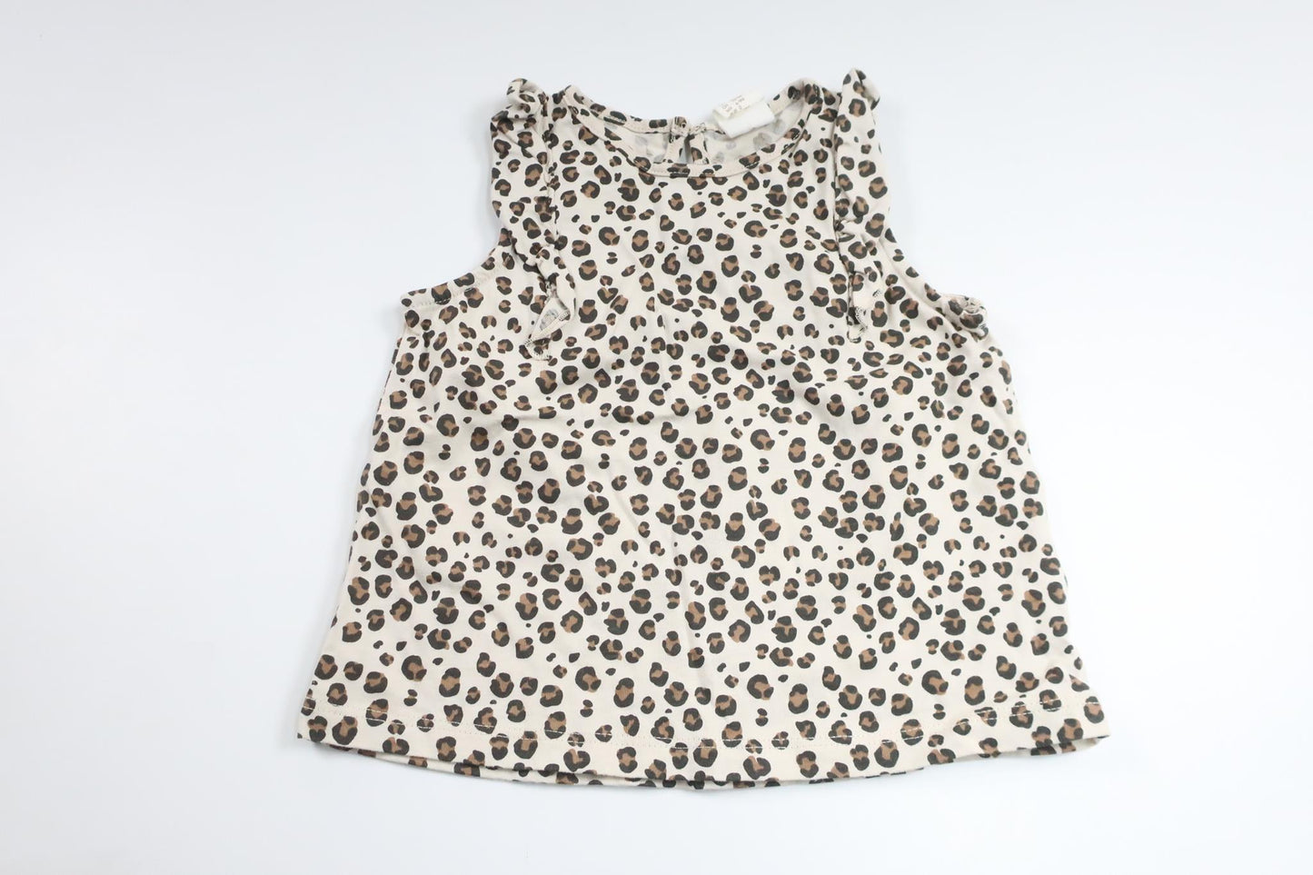 Leopardmönstrad tunika från H&M - Storlek 74 - Beige