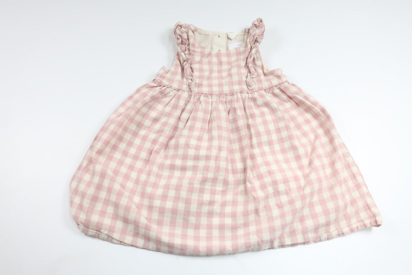 Rutig klänning från H&M - Storlek 86 - Rosa