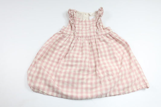 Rutig klänning från H&M - Storlek 86 - Rosa