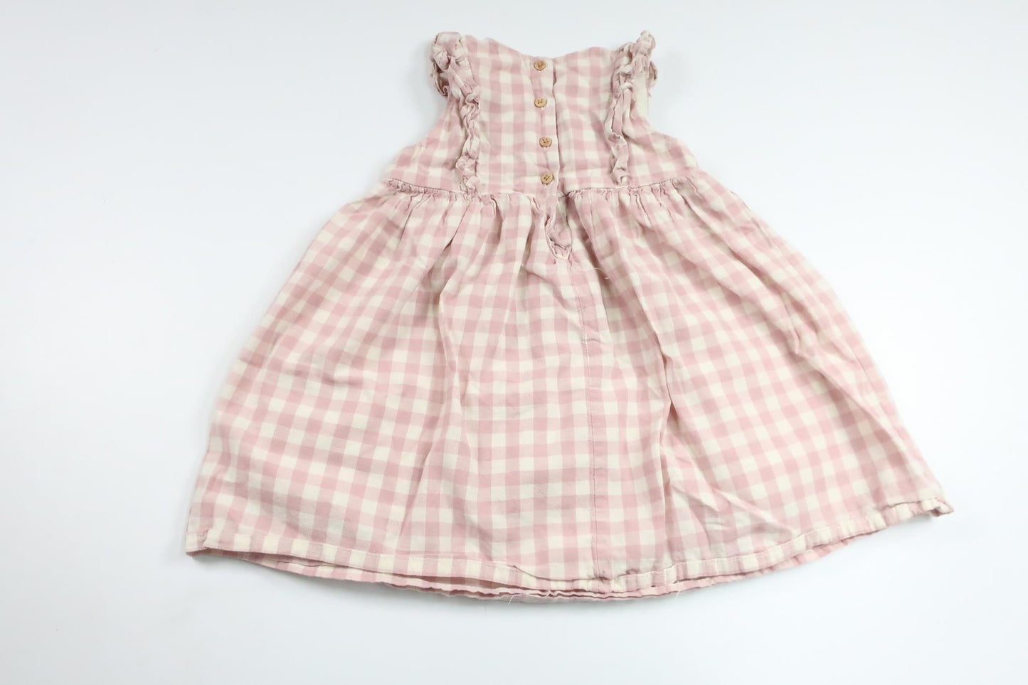 Rutig klänning från H&M - Storlek 86 - Rosa