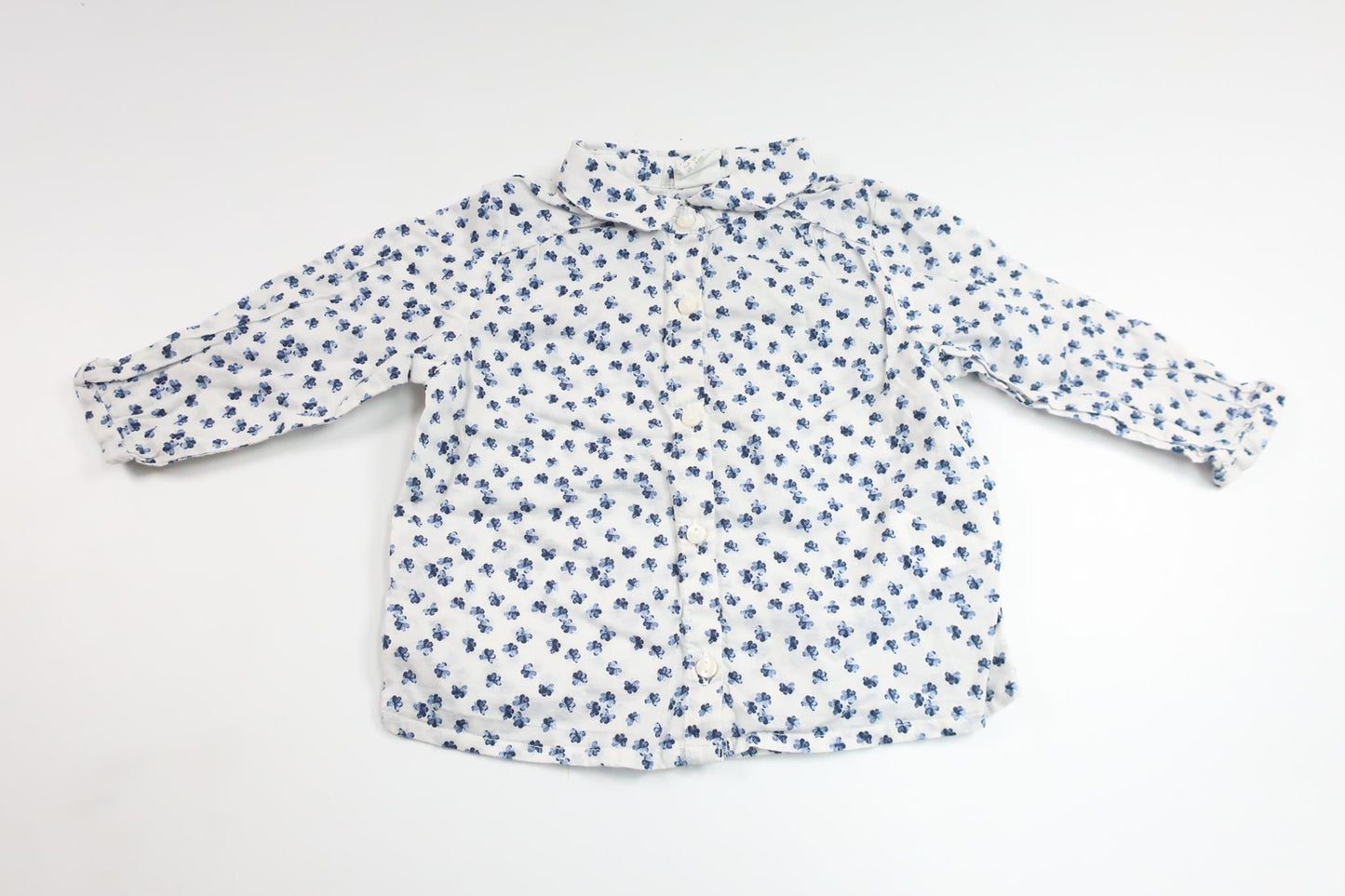 Blommig blus från H&M - Storlek 68 - Vit