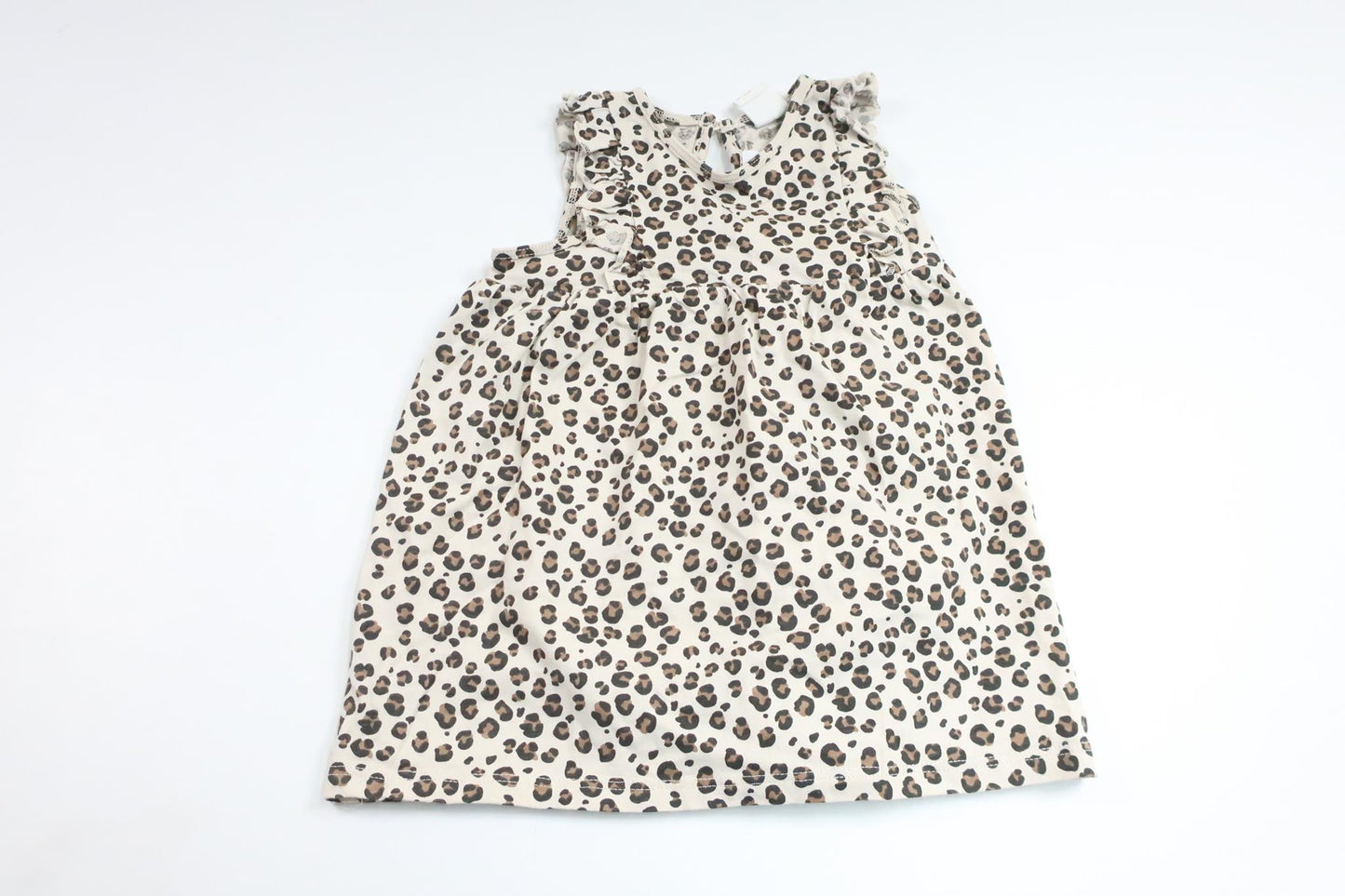 Leopardmönstrad klänning från H&M - Storlek 74 - Beige