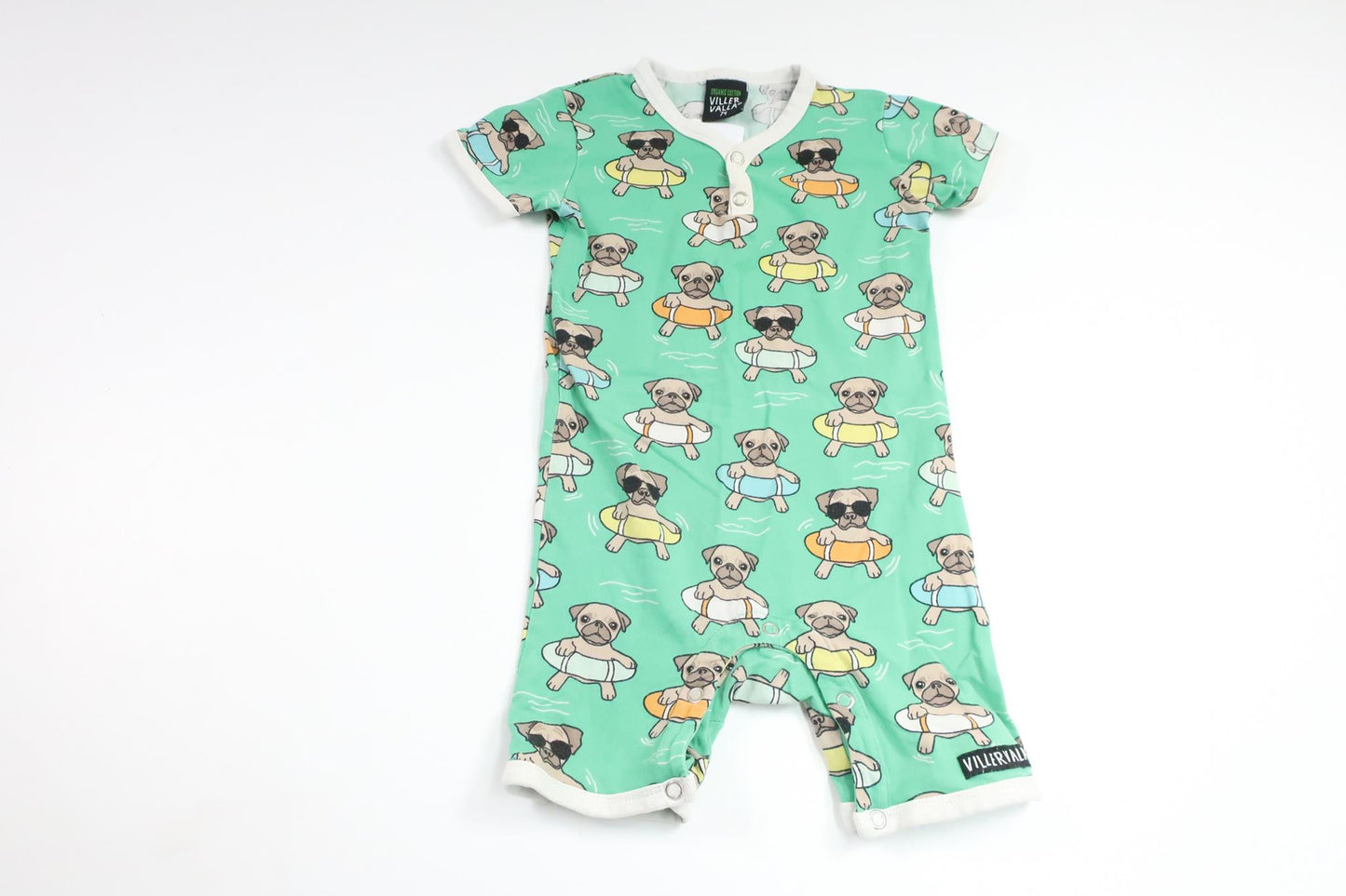 Jumpsuit with dogs from Villervalla - Size 74 - Green