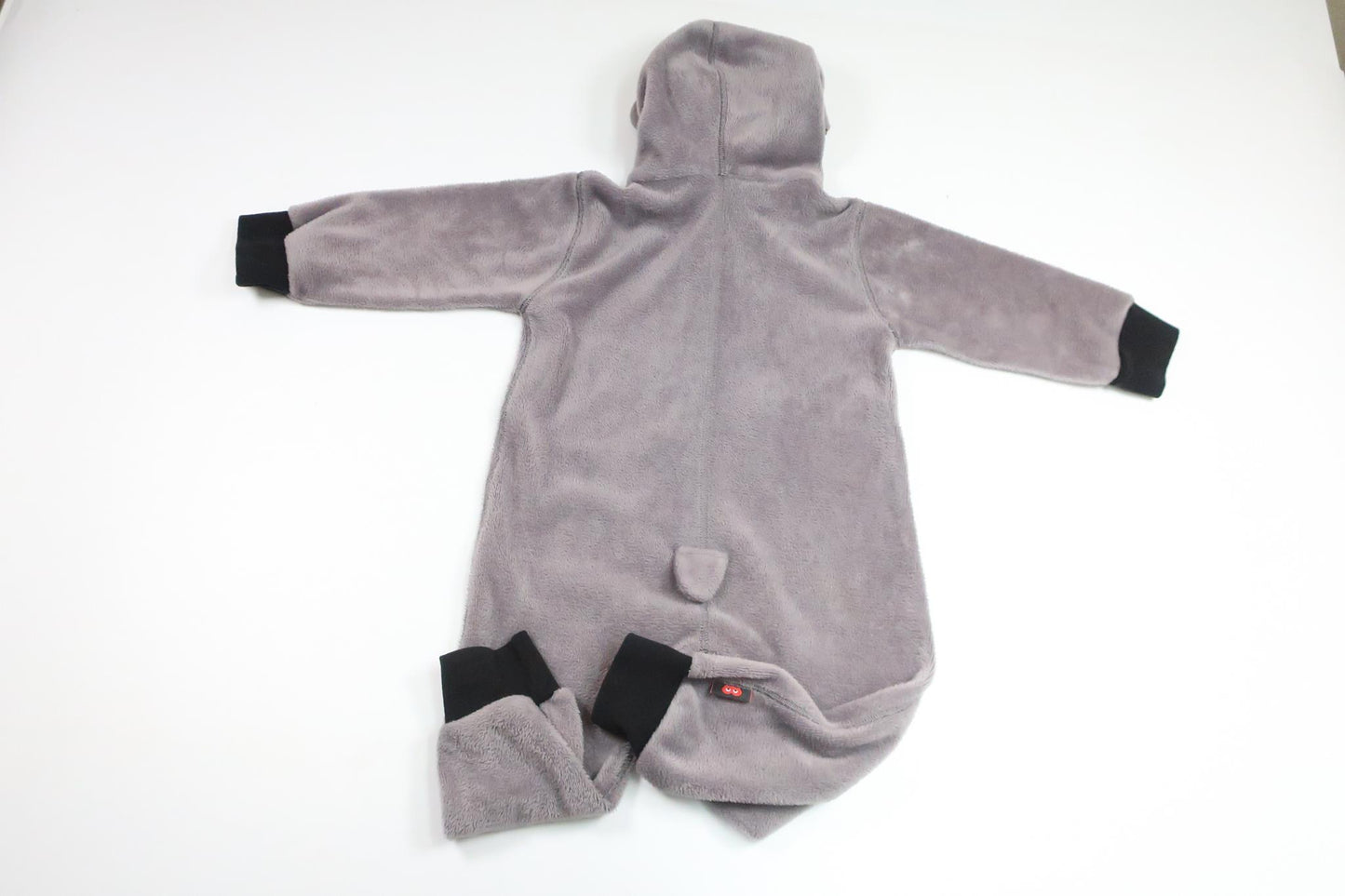 Fleeceoverall från iELM - Storlek 92 - Grå