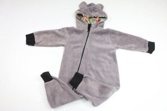 Fleeceoverall från iELM - Storlek 92 - Grå