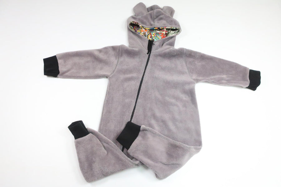 Fleeceoverall från iELM - Storlek 92 - Grå