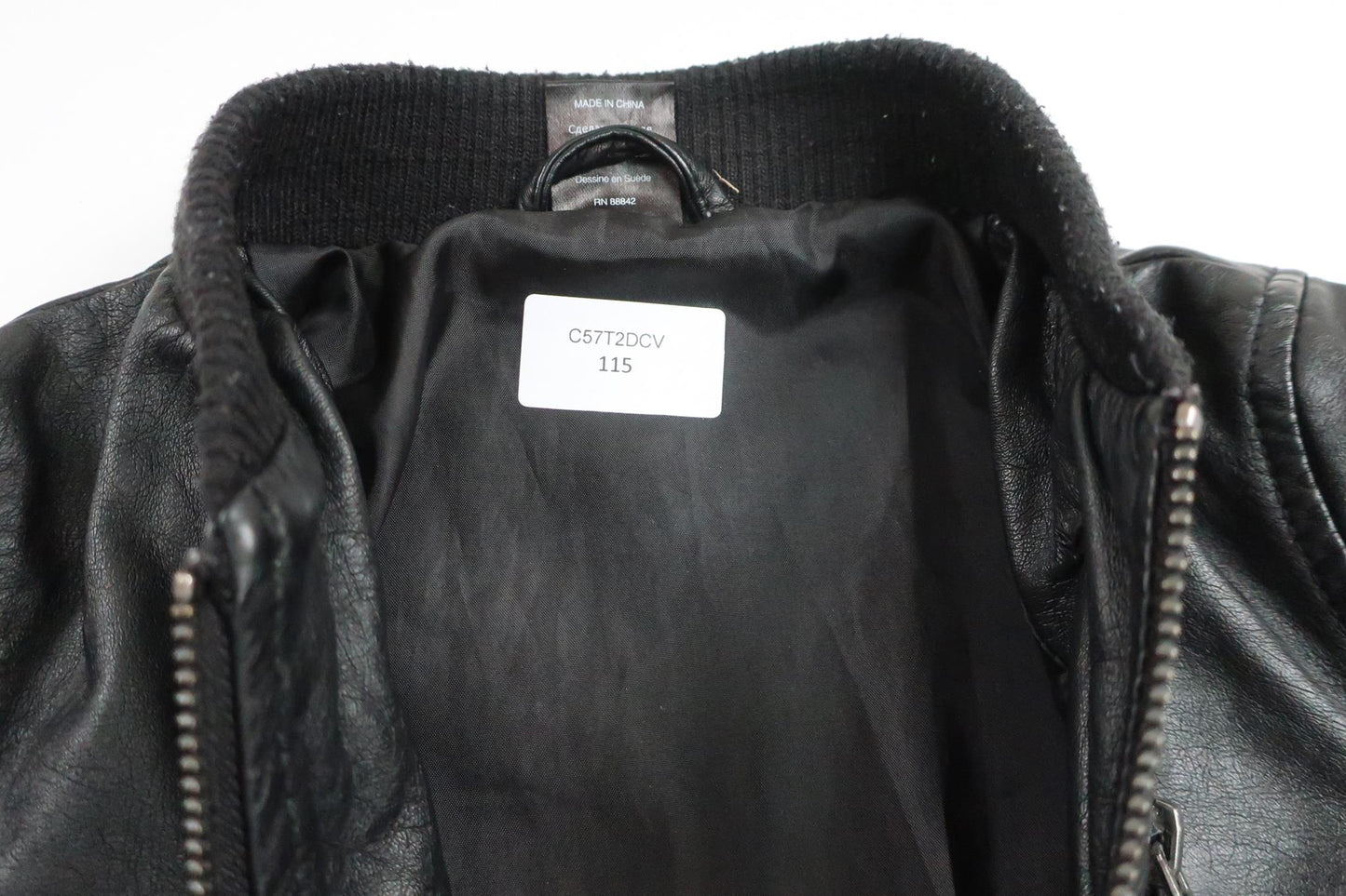 Bikerjacka från Ellos - Storlek 92 - Svart