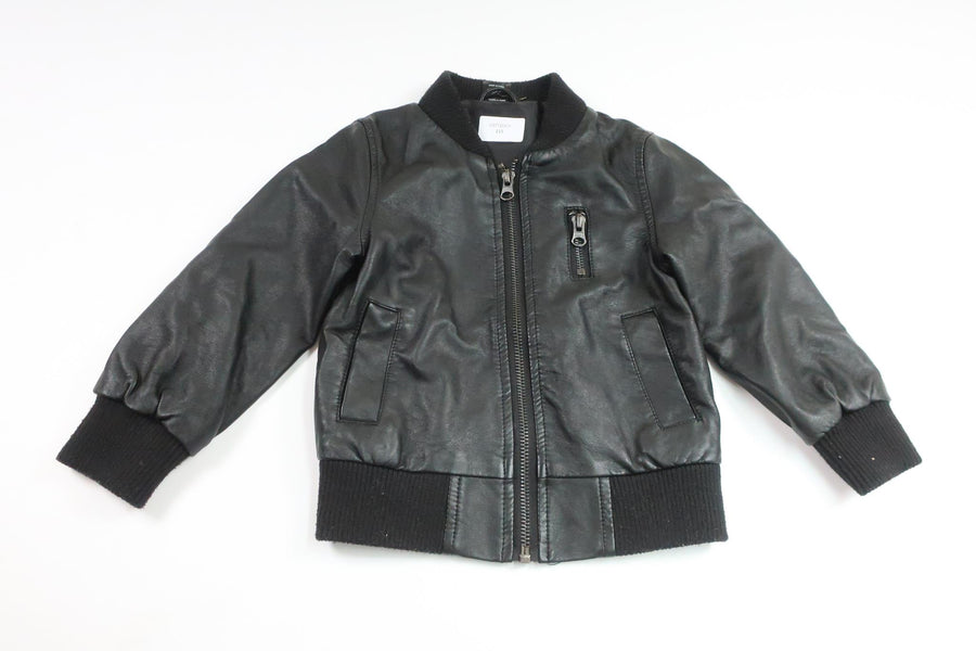 Bikerjacka från Ellos - Storlek 92 - Svart