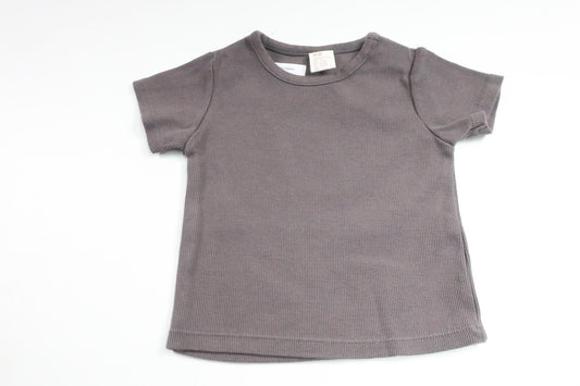 Ribbad t-shirt från H&M - Storlek 80 - Brun