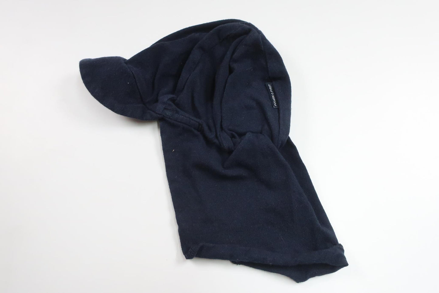 Keps med skydd i bomull från Polarn o. Pyret - Storlek 48/50 - Marinblå