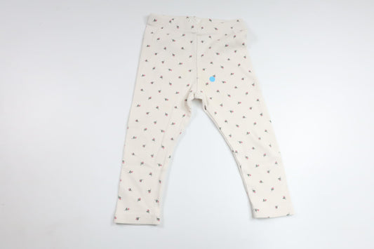 Ribbade byxor från H&M - Storlek 92 - Vit