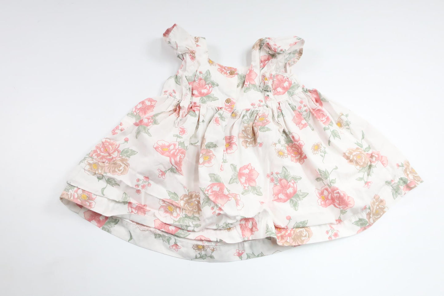 Blommig klänning från H&M - Storlek 74 - Vit