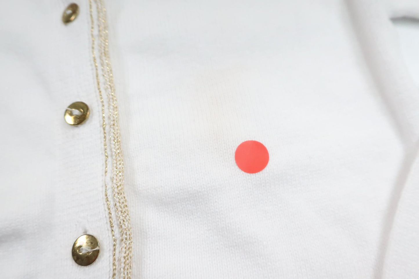 Stickad kofta från Grain de Blé - Storlek 92 - Vit