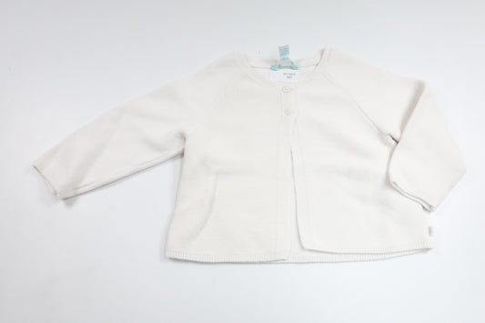 Stickad kofta från Obaïbi - Storlek 80 - Vit